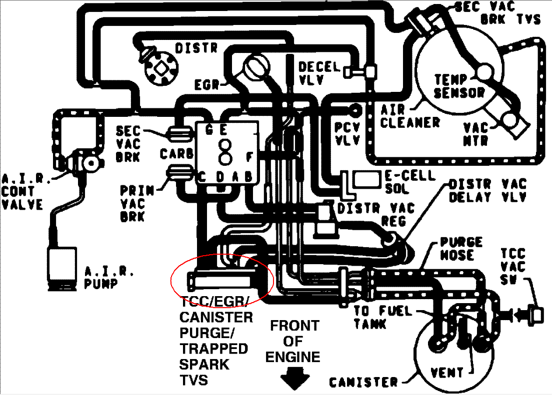 Vacuum Diagram 1985 S10 Blazer Blazer Forum Chevy Blazer Forums