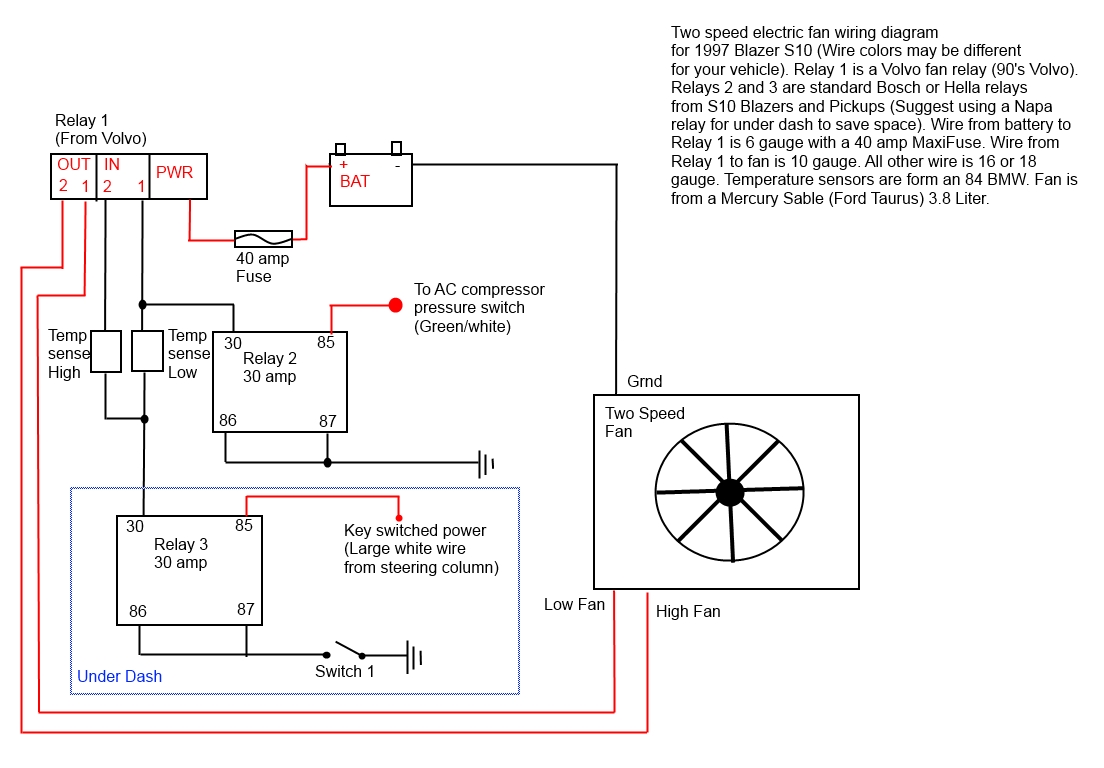 Electric Fan Wiring Diagram - Diagram Stream