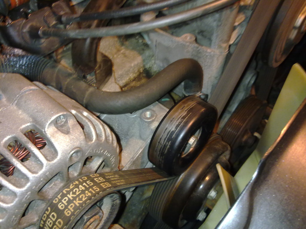 replacing tensioner pulley chevy silverado