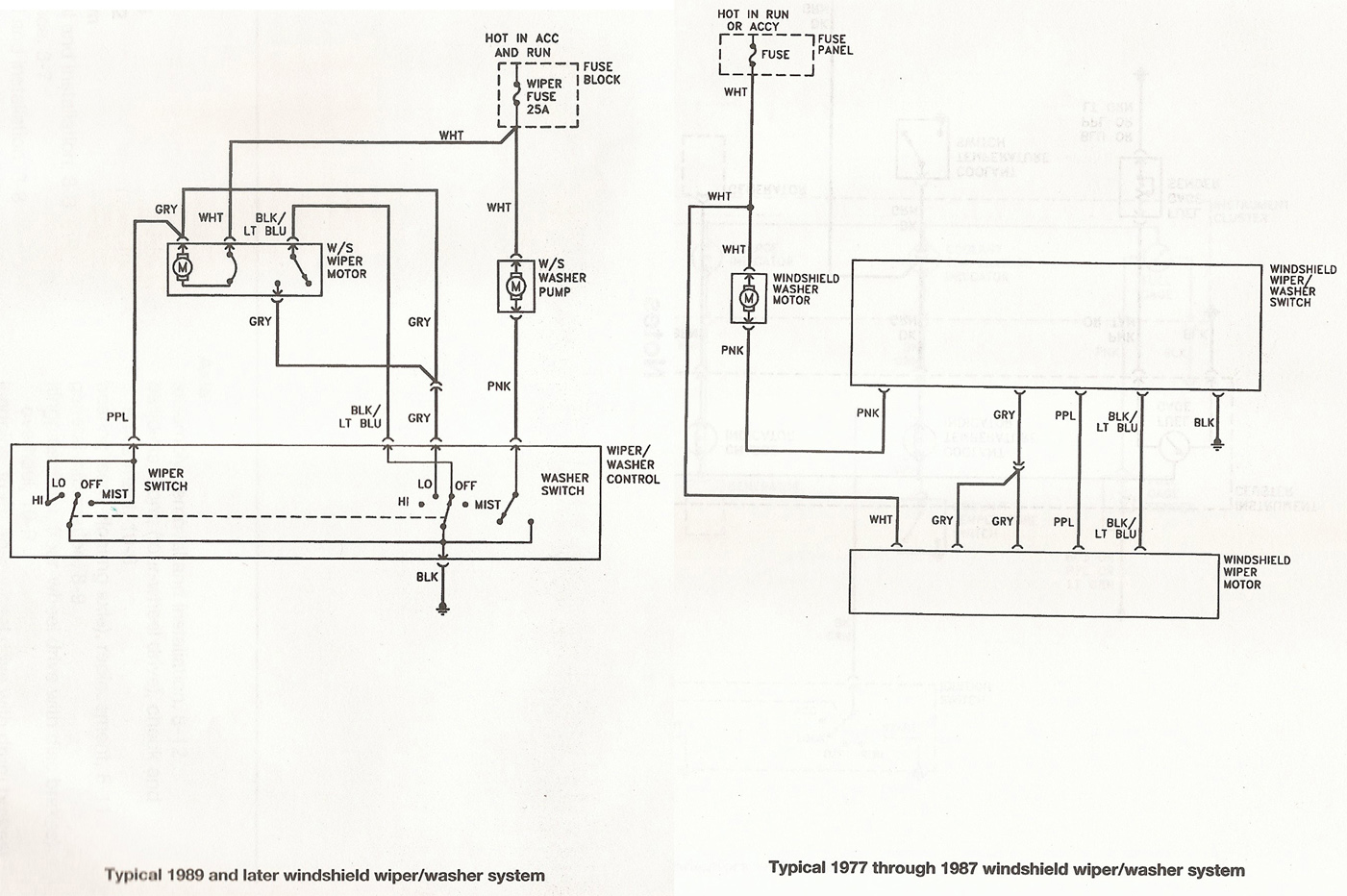 1990 Chevy Windshield Wiper Wiring | Wiring Library